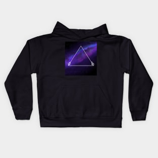 Galaxy triangle Kids Hoodie